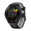 Garmin Forerunner 265 Black Bezel and Case with Black/Powder Gray Silicone Band
