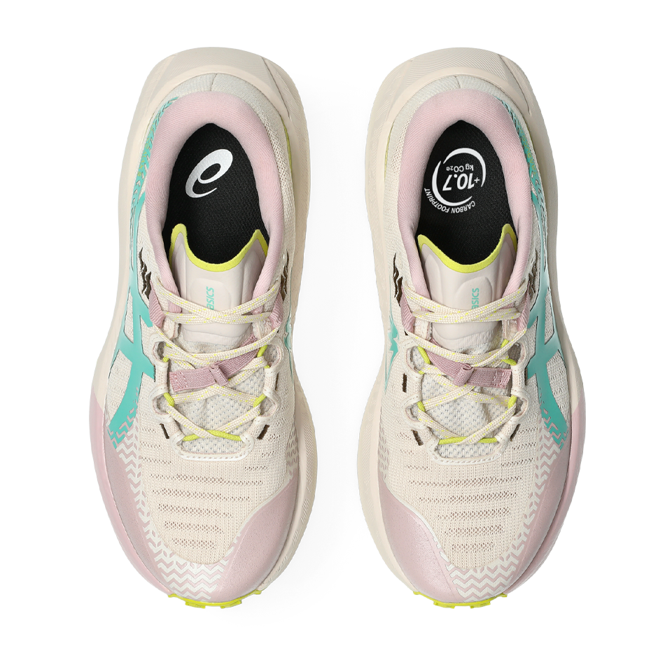 ASICS Women's TRABUCO MAX 5 Mineral Beige/Aurora Green