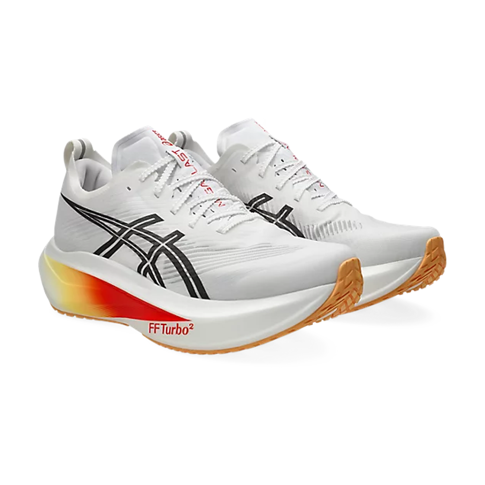 ASICS Unisex MEGABLAST White/Orange Glow