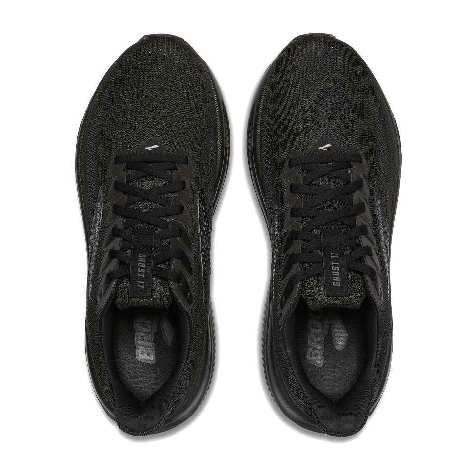 Brooks Men's Ghost 17 2E Width Black/Black/Ebony
