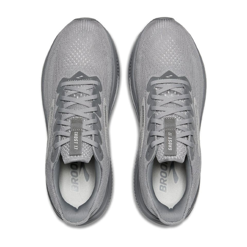 Brooks Men's Ghost 17 D Width Primer Gray/Oyster Mushroom