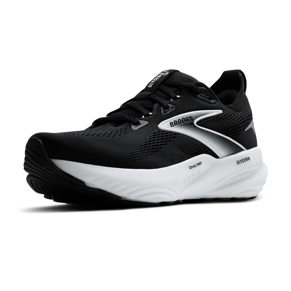 Brooks Men's Glycerin 22 D Width Black/Grey/White