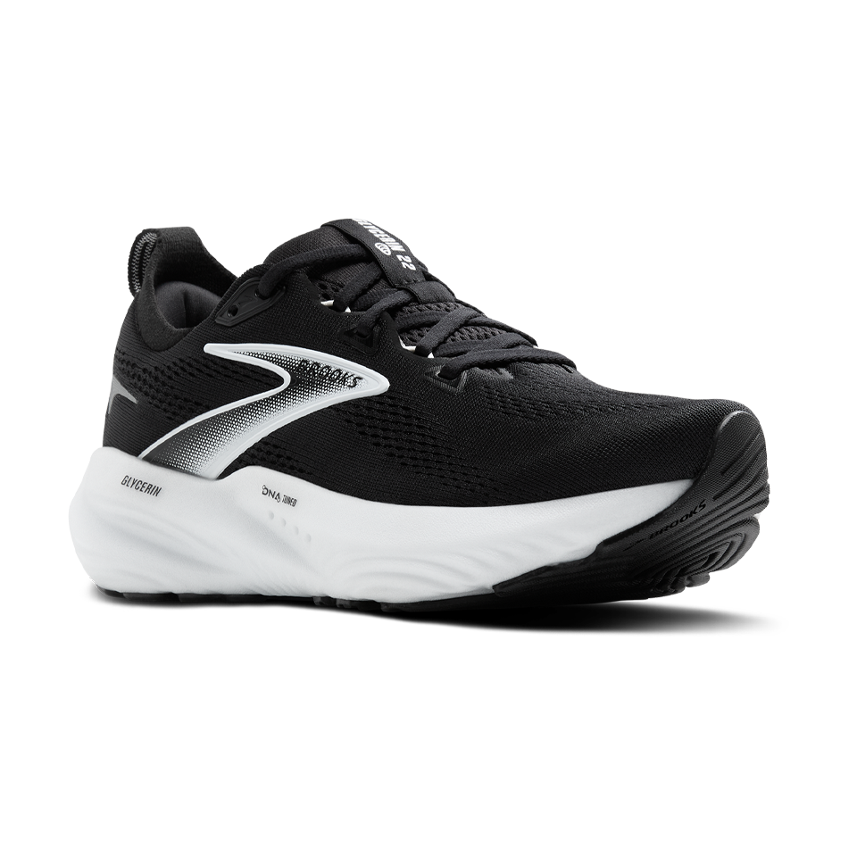 Brooks Men's Glycerin 22 2E Width Black/Grey/White