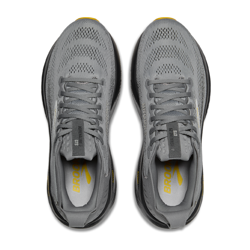 Brooks Men's Adrenaline GTS 25 D Width Primer Grey/Ebony/Jasmin