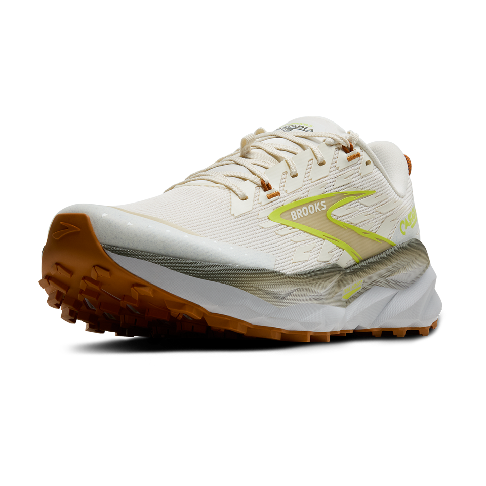 Brooks Men's Cascadia 19 Coconut/Olive/Ginger