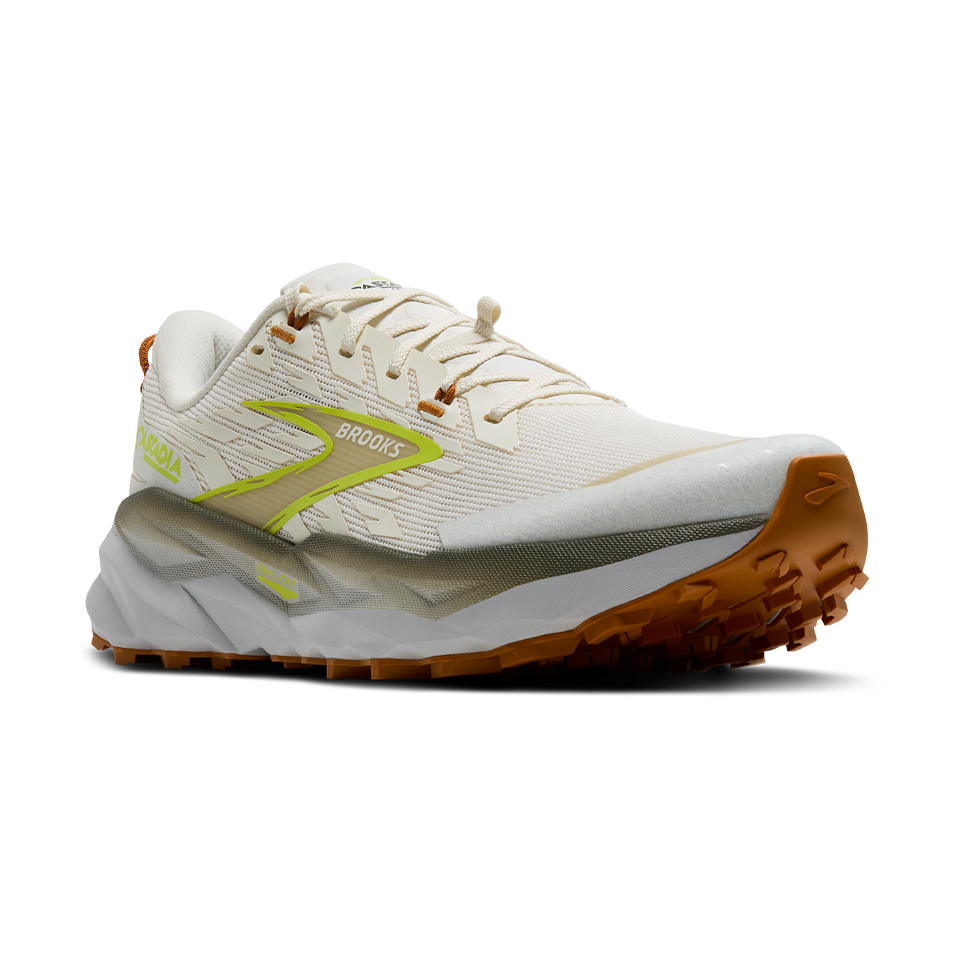 Brooks Men's Cascadia 19 Coconut/Olive/Ginger