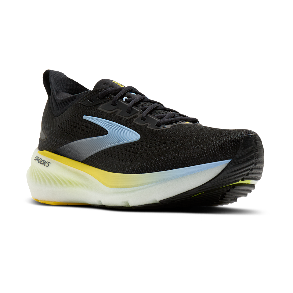 Brooks Men's Glycerin 23 D Width Black/Cyber Yellow/Nightlife