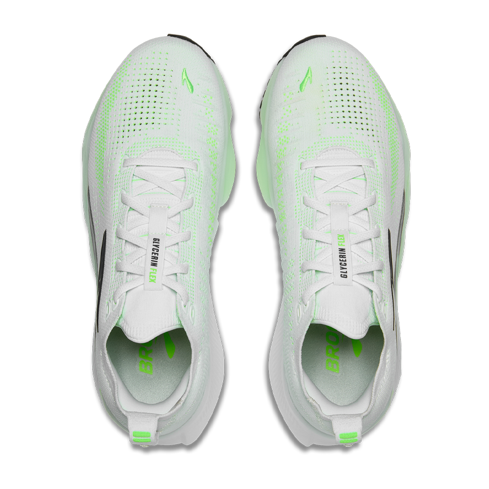 Brook Men's Glycerin Flex White/Green Gecko/Phantom