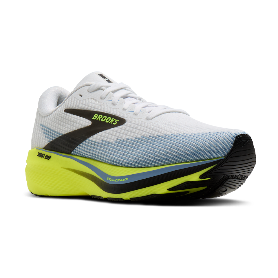 Brooks Men's Ghost Amp White/Blue/Nightlife