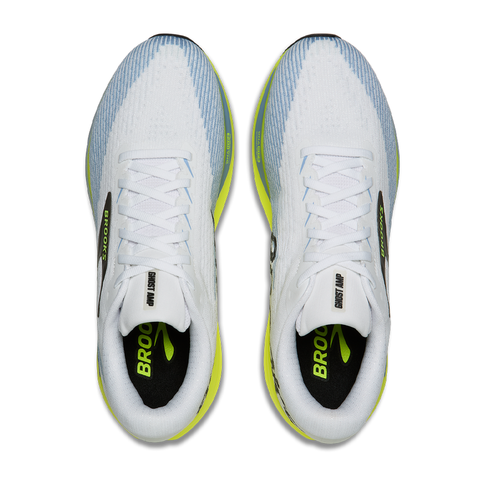 Brooks Men's Ghost Amp White/Blue/Nightlife