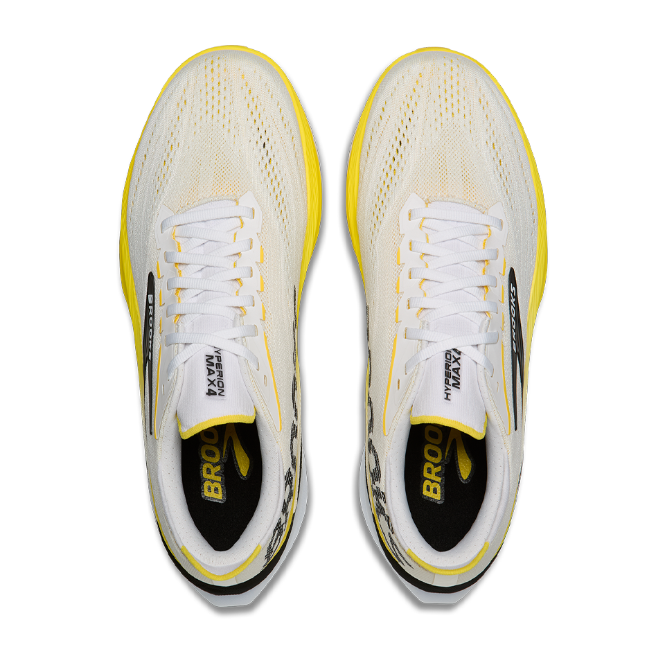Brooks Men's Hyperion Max 4 White/Cyber Yellow/Black