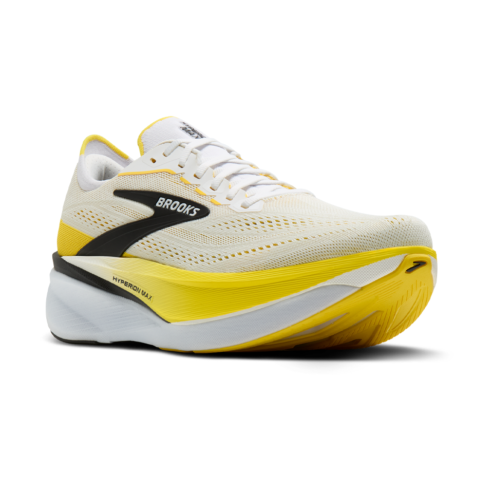 Brooks Men's Hyperion Max 4 White/Cyber Yellow/Black