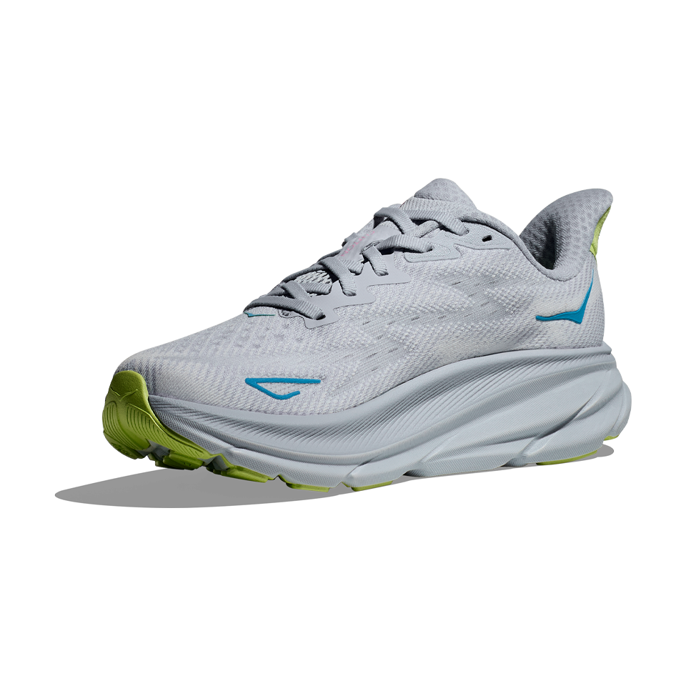 HOKA Women's Clifton 9 Wide Gull/Sea Ice