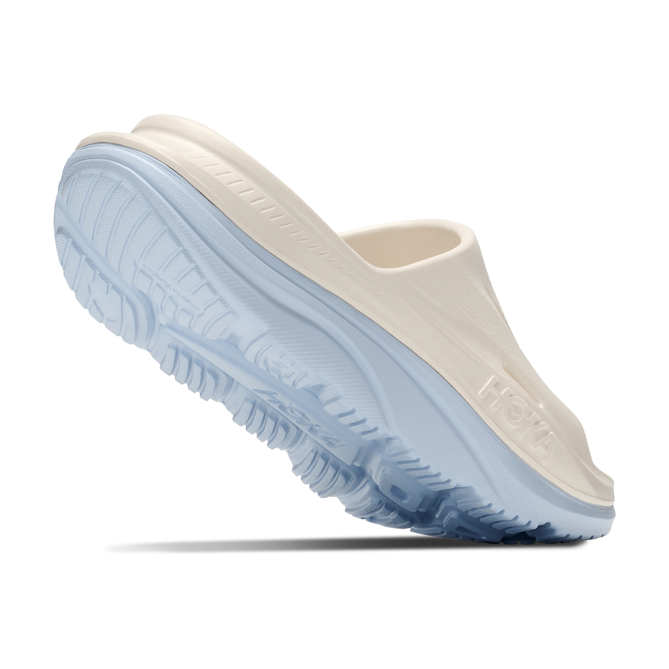 HOKA All Gender ORA Slide 3 Alabaster/Ambient Blue