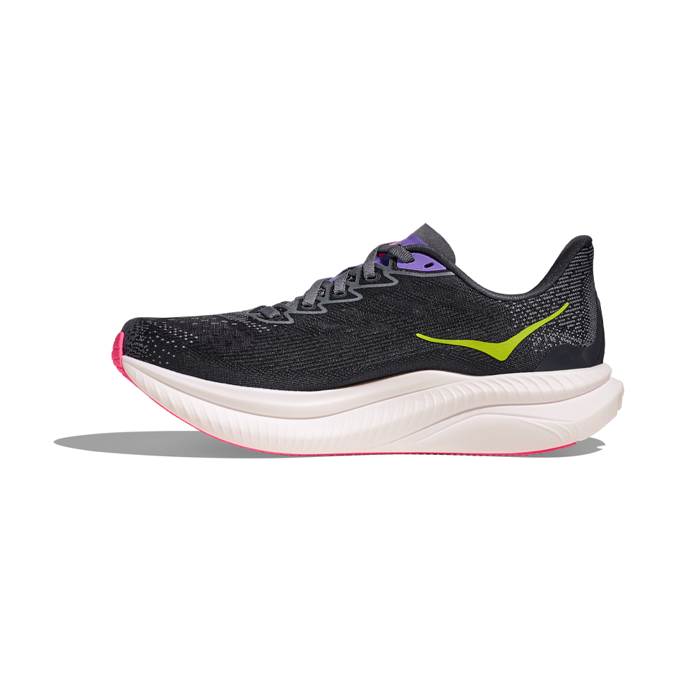 HOKA Women's Mach 6 Grey Skies/Charcoal Grey