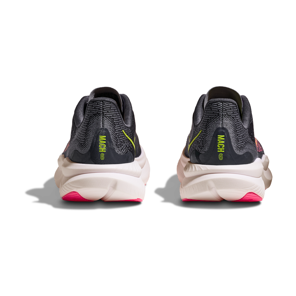 HOKA Women's Mach 6 Grey Skies/Charcoal Grey