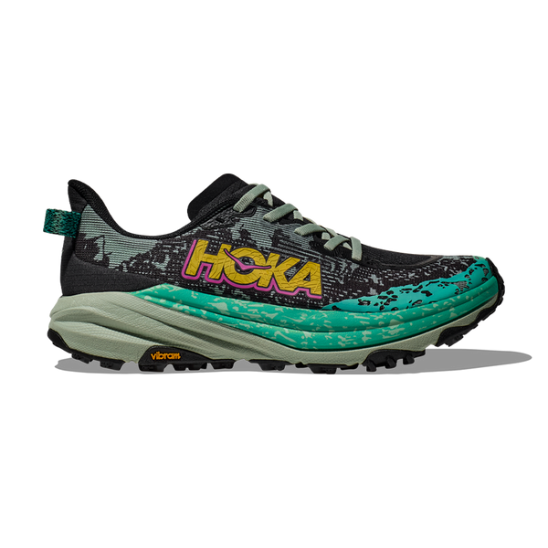 HOKA Women s Speedgoat 6 Black Aloe Vera Play Stores Inc