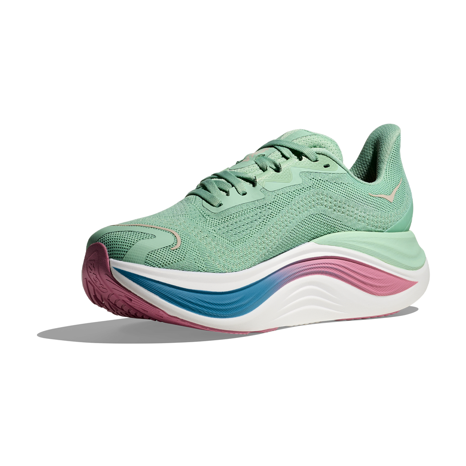HOKA Women's Skyward X Jadeite/Dried Rose