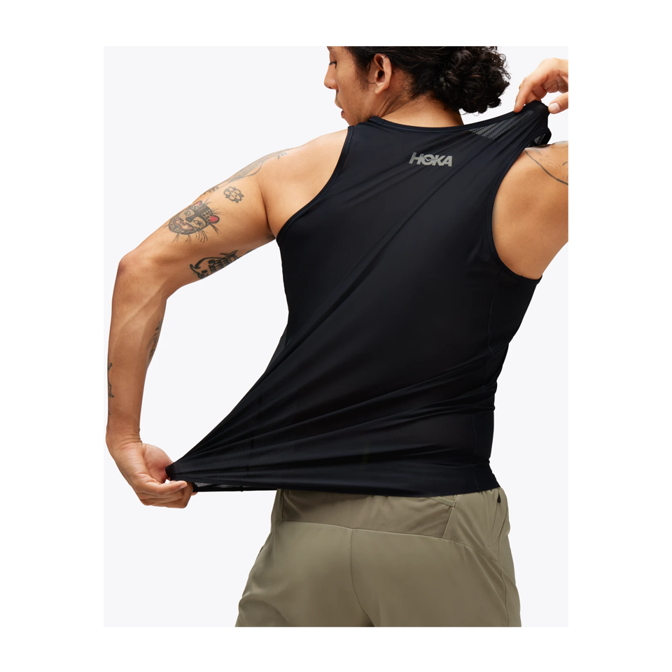 HOKA Men's Airolite Run Tank Black