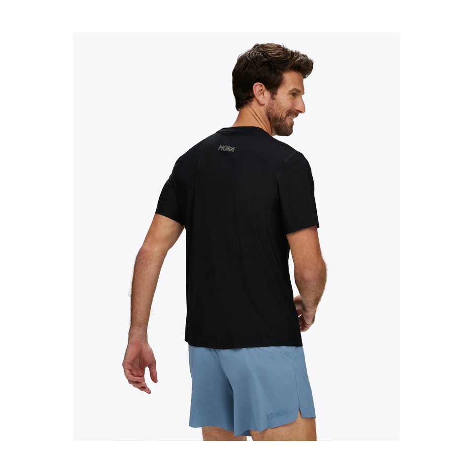HOKA Men's Airolite Run Short Sleeve Black