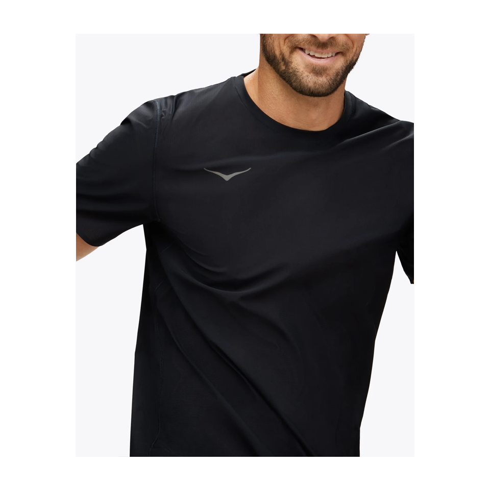 HOKA Men's Airolite Run Short Sleeve Black