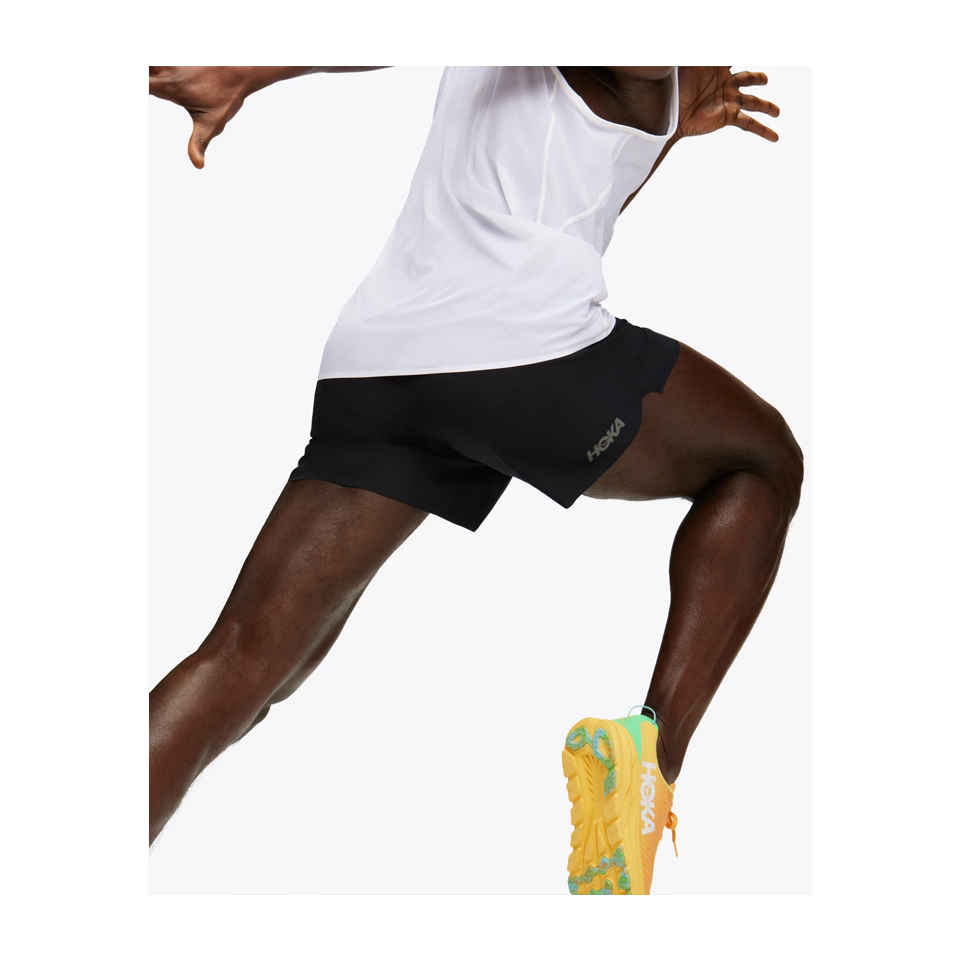 HOKA Men's Glide 5'' Short w/Brief Black