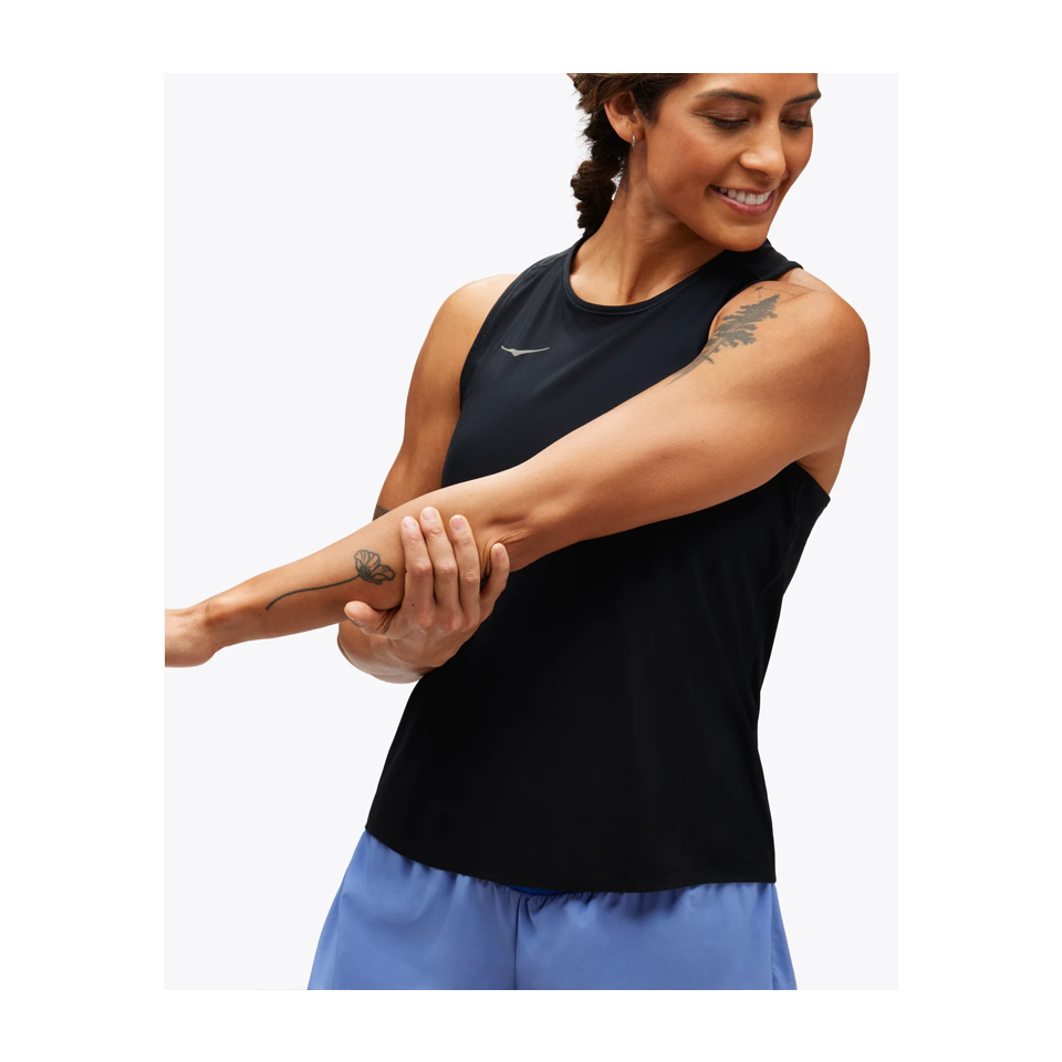 HOKA Women's Airolite Run Tank Black