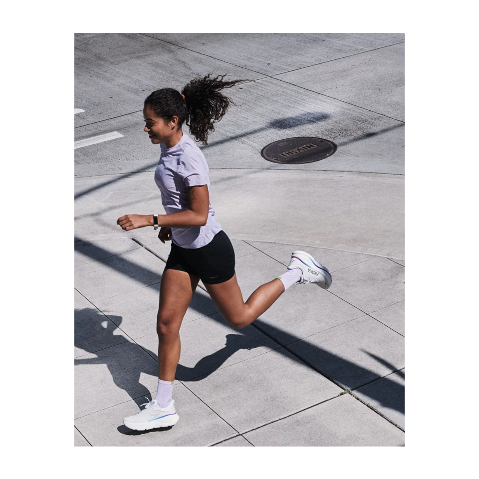 HOKA Women's Airolite Run Short Sleeve Aster Flower