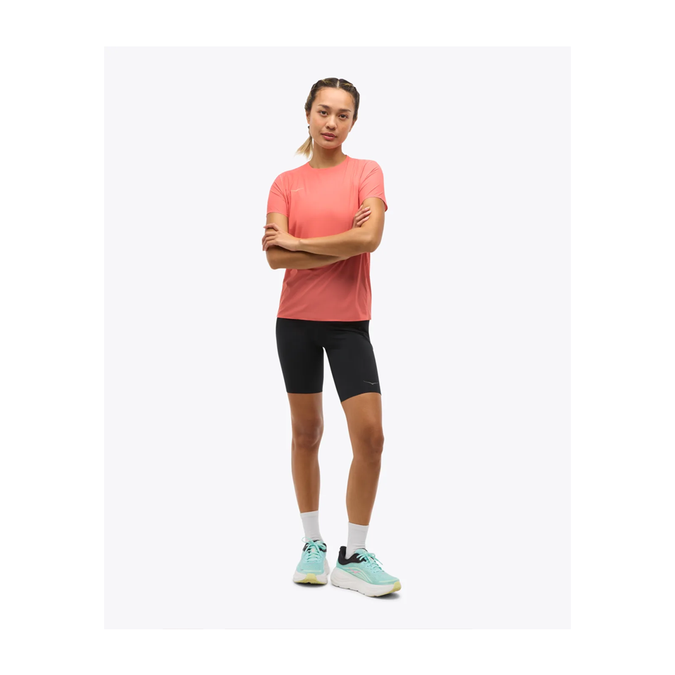 HOKA Women's Airolite Run Short Sleeve Grapefruit