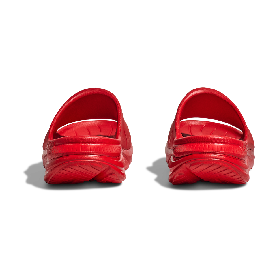HOKA All Gender Ora Athletic Slide Vermillion/White