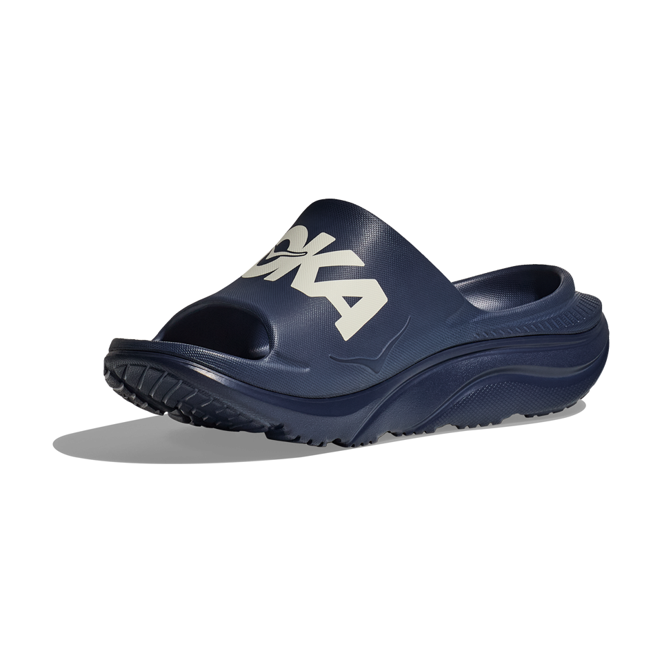 HOKA All Gender Ora Athletic Slide Varsity Navy/White