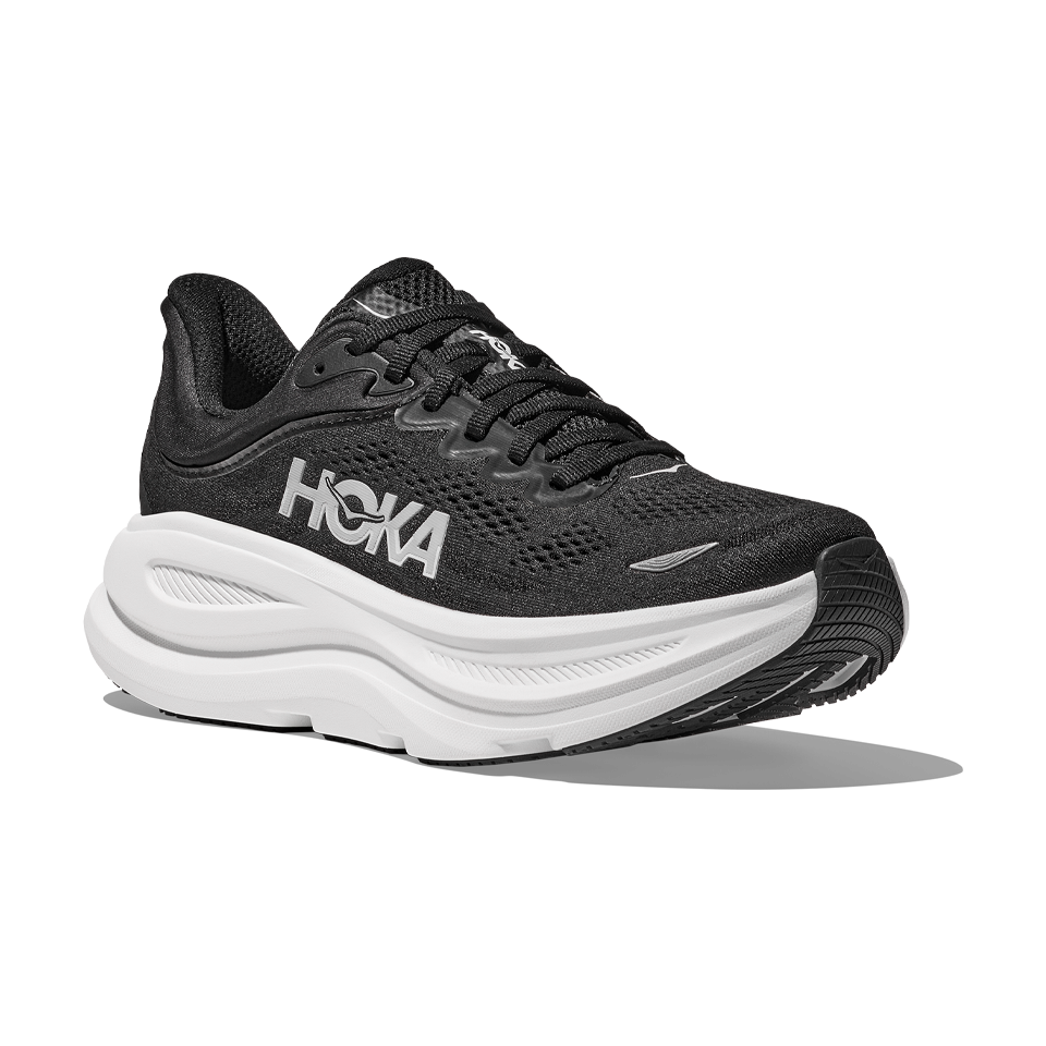 HOKA Men's Bondi 9 Wide Black/White