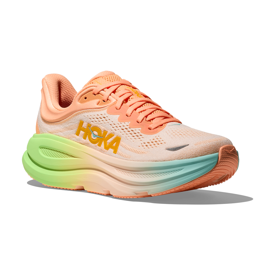 HOKA Women's Bondi 9 Frost/Pale Tangerine