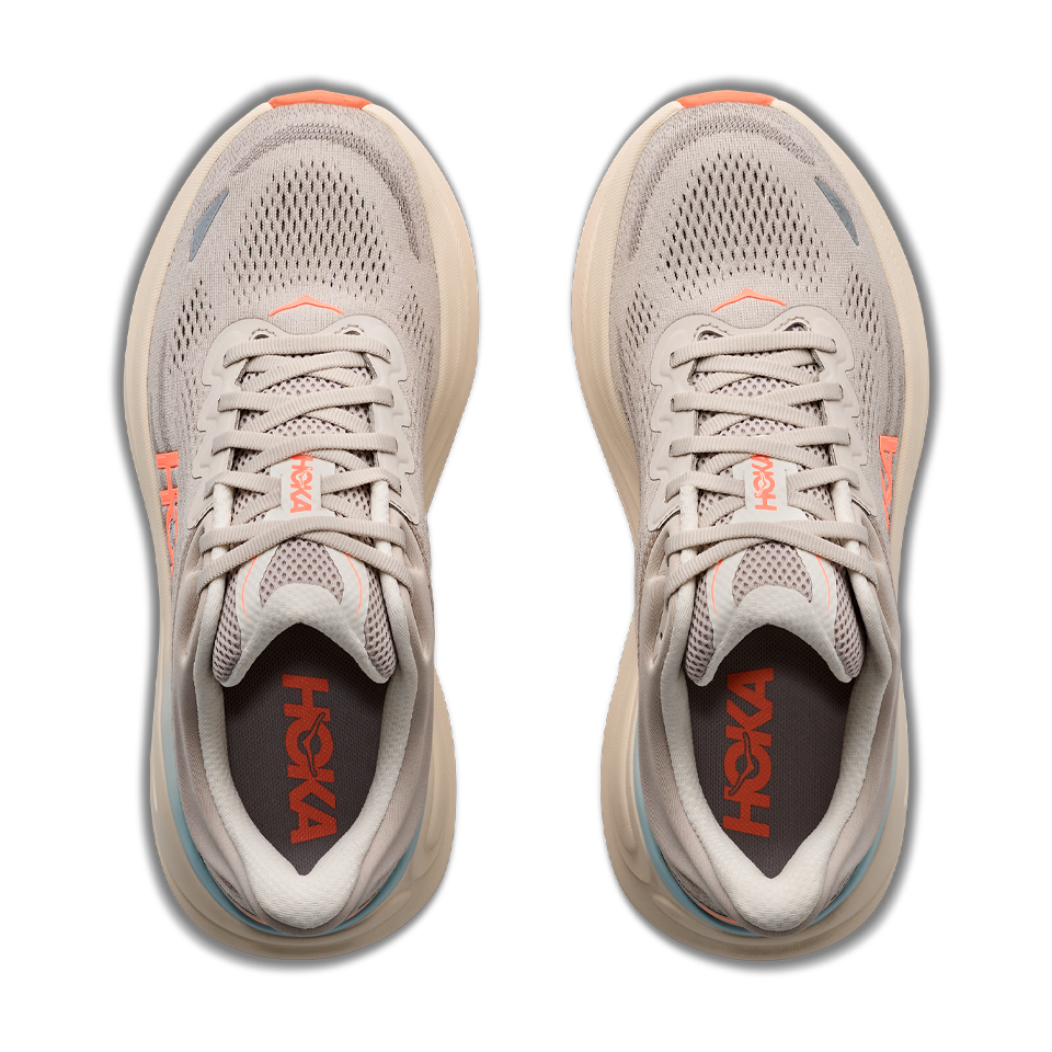 HOKA Women's Bondi 9 Wide River Rock Grey/Mineral Ore