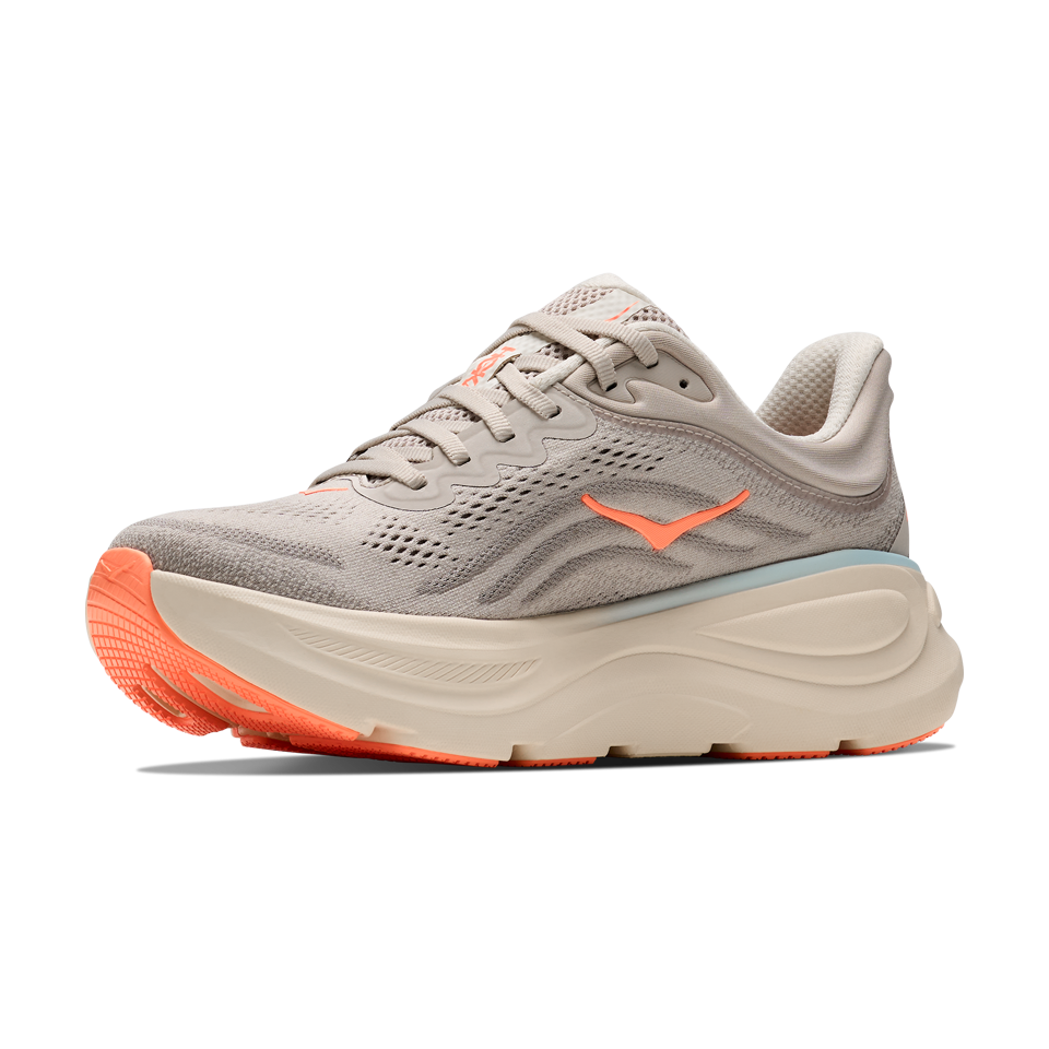HOKA Women's Bondi 9 Wide River Rock Grey/Mineral Ore