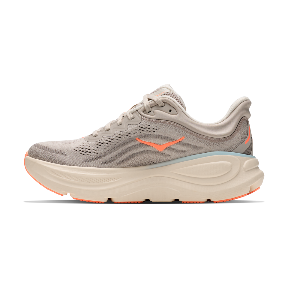 HOKA Women's Bondi 9 Wide River Rock Grey/Mineral Ore