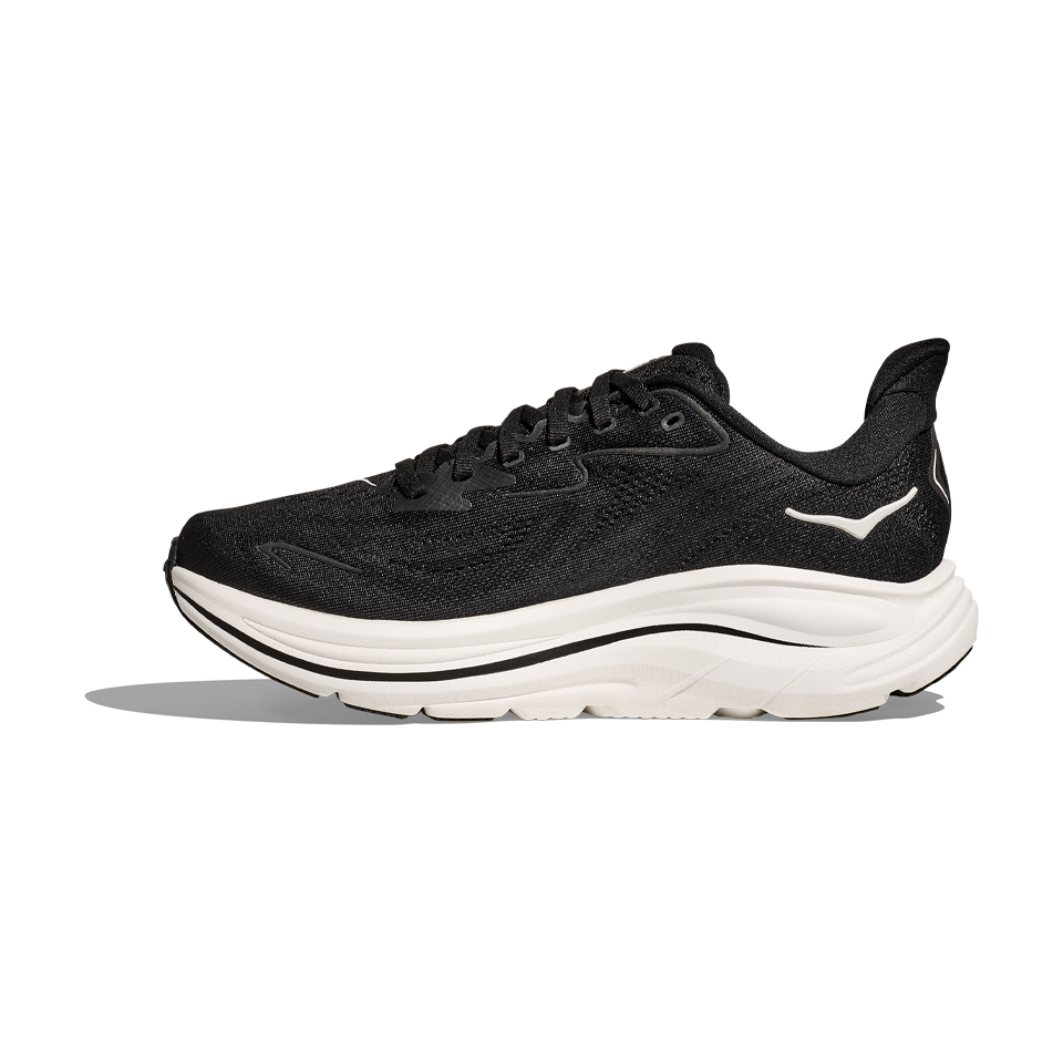 HOKA Men's Clifton 10 Wide Black/White
