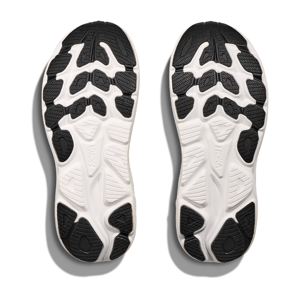 HOKA Men's Clifton 10 Wide Black/White