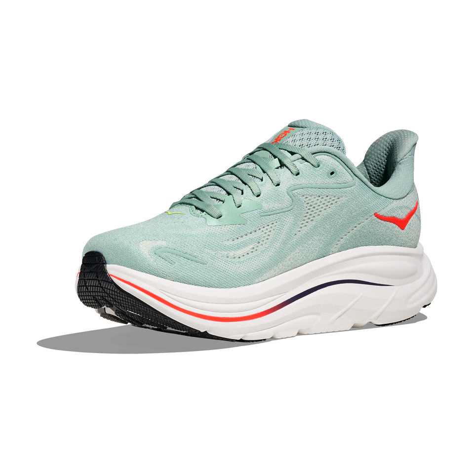 HOKA Men's Clifton 10 Sage/Neon Flame