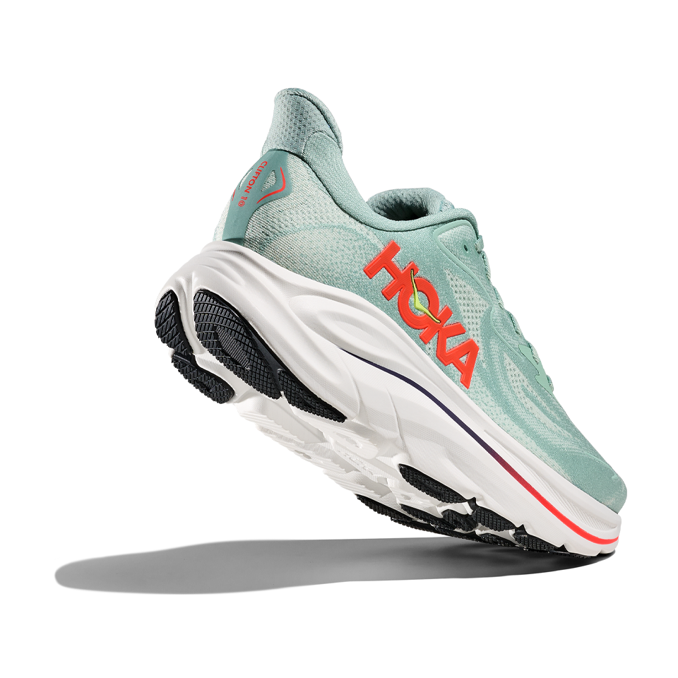 HOKA Men's Clifton 10 Sage/Neon Flame
