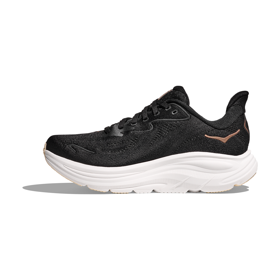 HOKA Women's Clifton 10 Black/Rose Gold