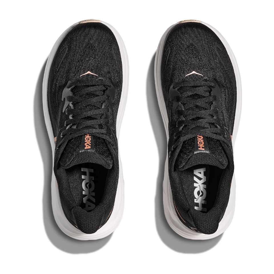 HOKA Women's Clifton 10 Black/Rose Gold