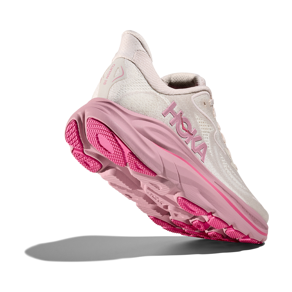 HOKA Women's Clifton 10 Wide Rose Cream/Dried Rose