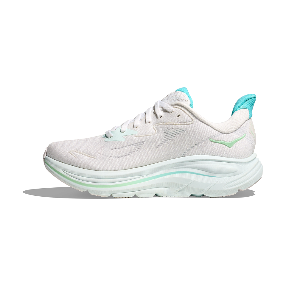 HOKA Women's Clifton 10 White/Cielo Blue