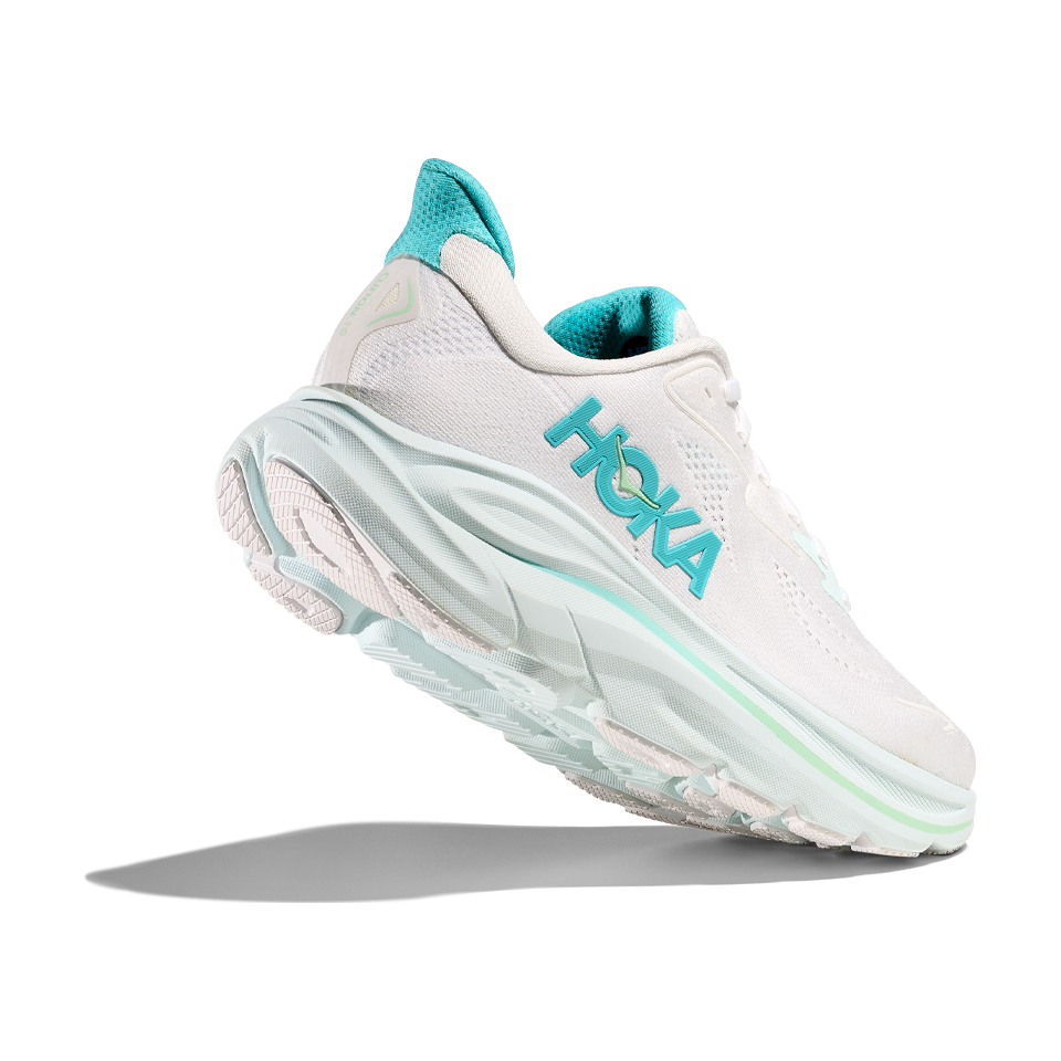 HOKA Women's Clifton 10 White/Cielo Blue