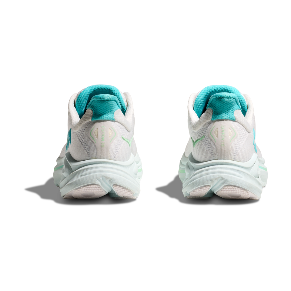 HOKA Women's Clifton 10 White/Cielo Blue