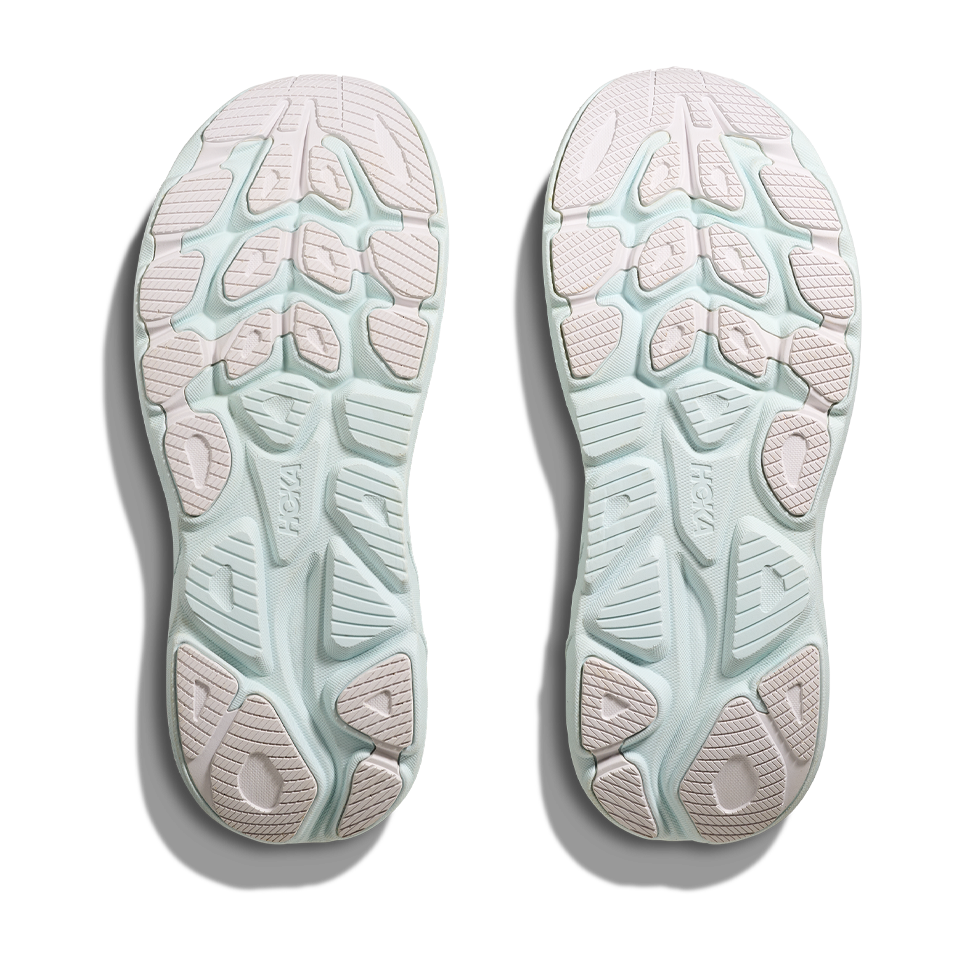 HOKA Women's Clifton 10 White/Cielo Blue