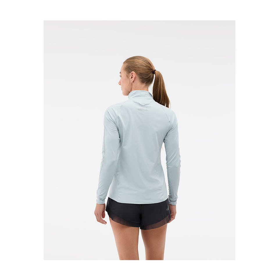 HOKA Women's GlideTech Quarter Zip Mineral Blue