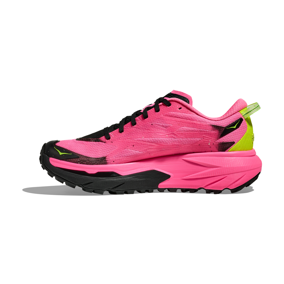 HOKA Womens Mafate 5 Neon Rose/Black