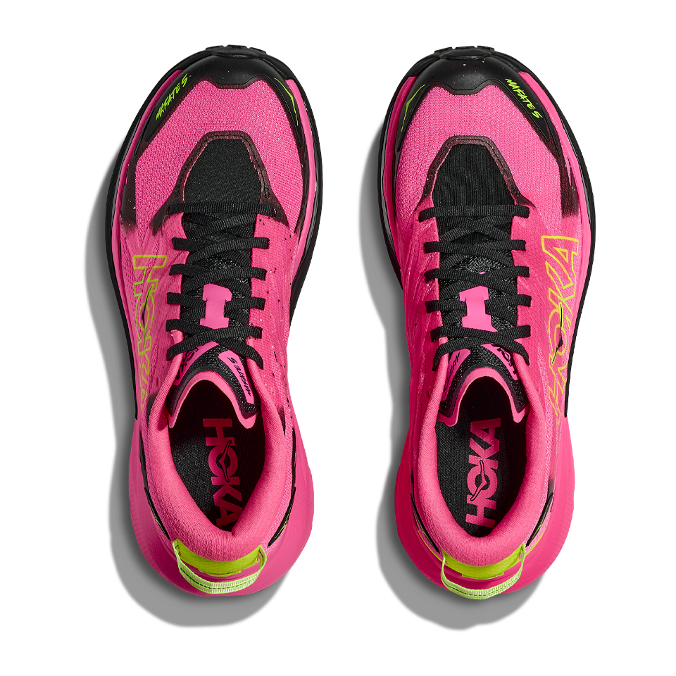 HOKA Womens Mafate 5 Neon Rose/Black